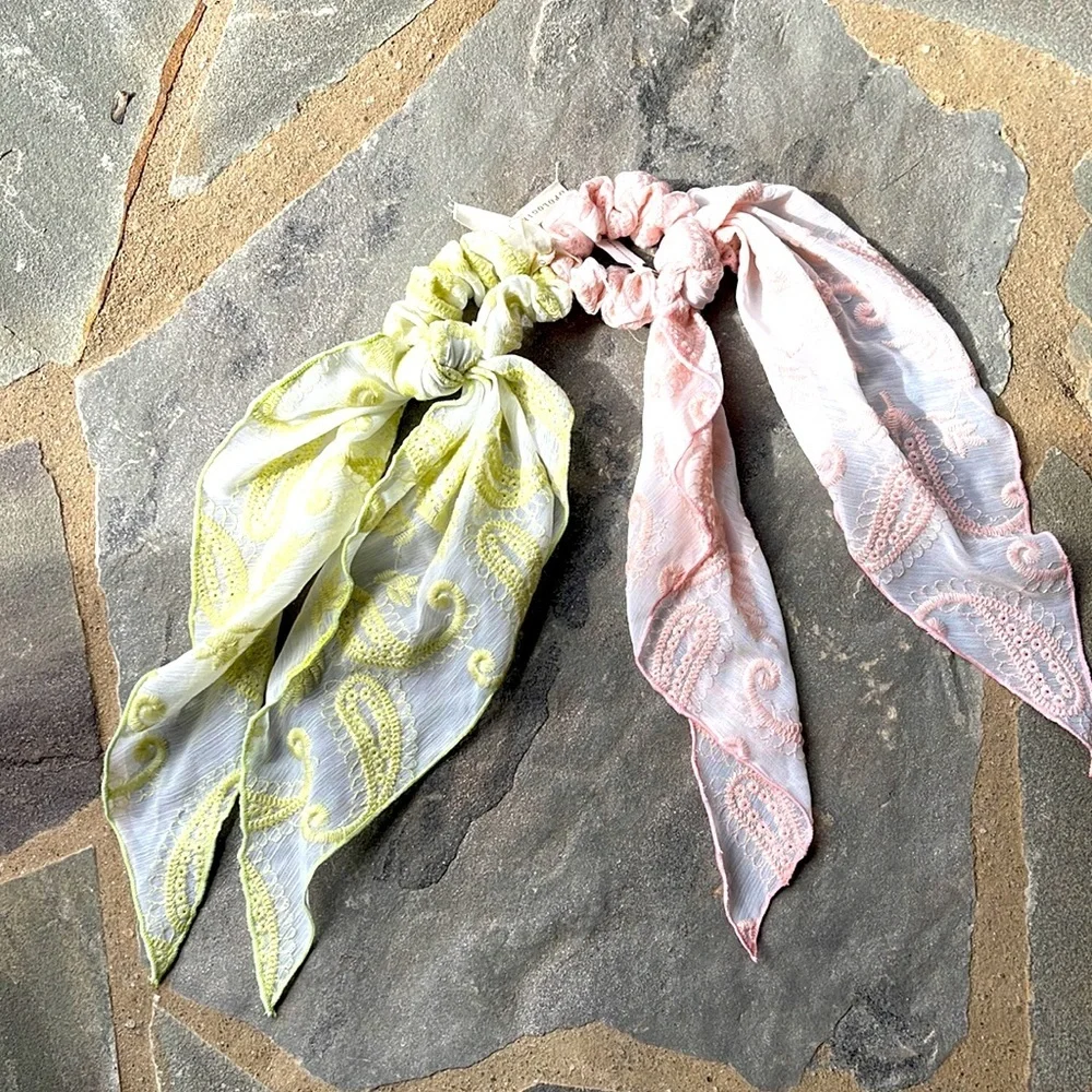 Translucent Paisley Hair Scarf